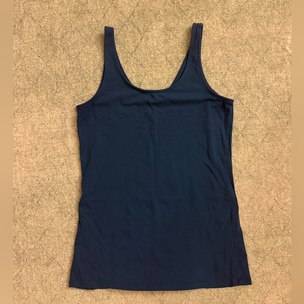 Classic cotton blue tank NWOT
